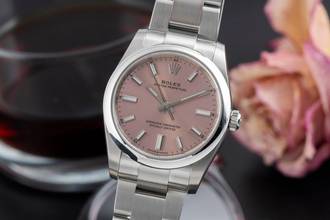 Thumbnail von Rolex Oyster Perpetual 34 Automatik Edelstahl Damenuhr Ref. 124200 B&P 2021