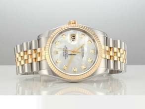 Thumbnail von Rolex Datejust 36 36mm 116233 2017 Perlmutt Diamanten Stahl Gelbgold 750 Automatik Stainless Steel 18kt Yellow Gold Jubilé-band Chronometer Oyster