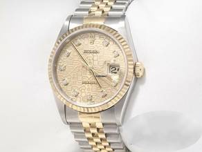 Thumbnail von Rolex Datejust 36 36mm 16233 2002 Stahl Gelbgold 750 Diamanten Automatik Stainless Steel 18kt Yellow Gold Jubilé-band Chronometer Oyster