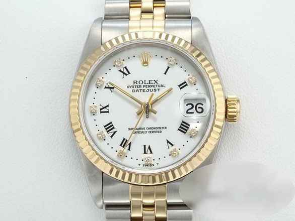  Rolex Datejust 31 Stahl Gelbgold 750 Diamanten Automatik Gold Stahl  