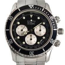 Thumbnail von Zenith El Primero Chronograph De Luca black dial 1996 Full set