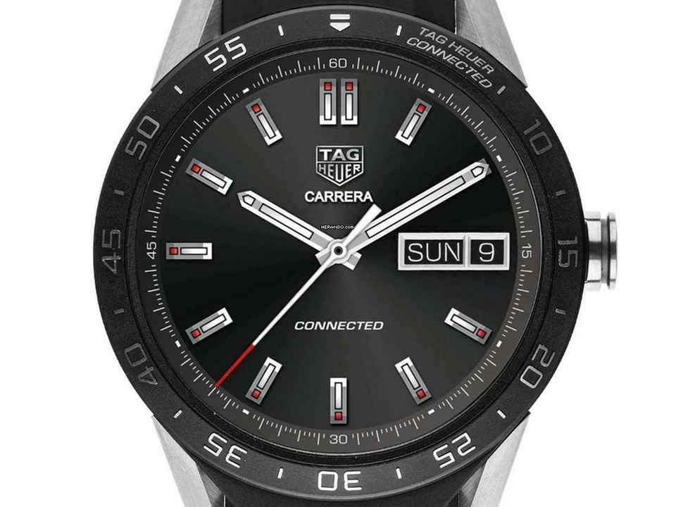  TAG Heuer Connected Ref.SAR8A80.FT6073 2016 Full Set wie Neu Vintage  