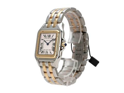  Cartier Panthère de Cartier großes Modell Edelstahl / Gelbgold Ref. W2PN0016  