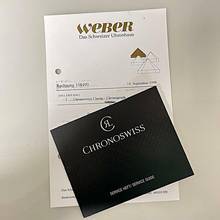 Thumbnail von Chronoswiss Classic Klassik Chronograph Ref. CH-7443 37mm Zifferblatt silber mit gebläuten römischen Ziffern mit Original Kaufbeleg Original Chronoswiss Serviceheft