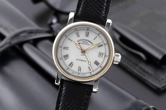  Mühle Glashütte Medium II Stahl / Gold Automatik Datum Ref M1-31-70 M31-71/3LB  