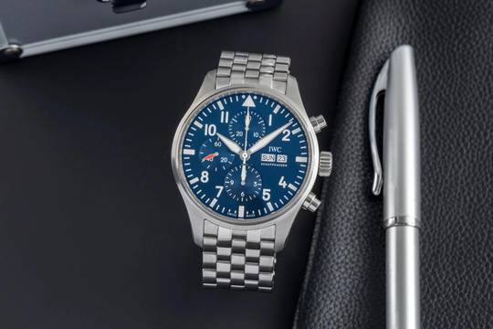  IWC Fliegeruhr Chronograph Pilot Chronograph Le Petit Prince Automatik Stahl Ref. IW377717 Papiere 2017  
