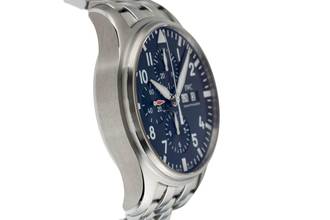 Thumbnail von IWC Fliegeruhr Chronograph Pilot Chronograph Le Petit Prince Automatik Stahl Ref. IW377717 Papiere 2017