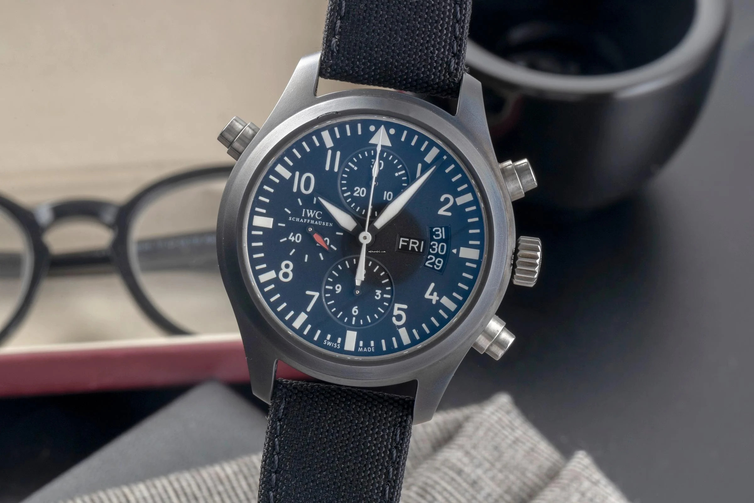 IWC Fliegeruhr Doppelchronograph Pilot Doppelchronograph Keramik Automatik Herrenuhr Ref. IW378601 Limitiert