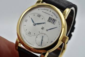 Thumbnail von A. Lange & Söhne Lange 1 18k Yellow Gold 101.002 First Series Full Caseback Proof of origin