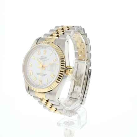  Rolex Datejust 31 31MM Steel Gold Jubilee Fluted White Roman Dial  