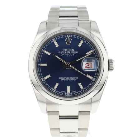  Rolex Datejust 36 Oyster Blue Roulette Dial  
