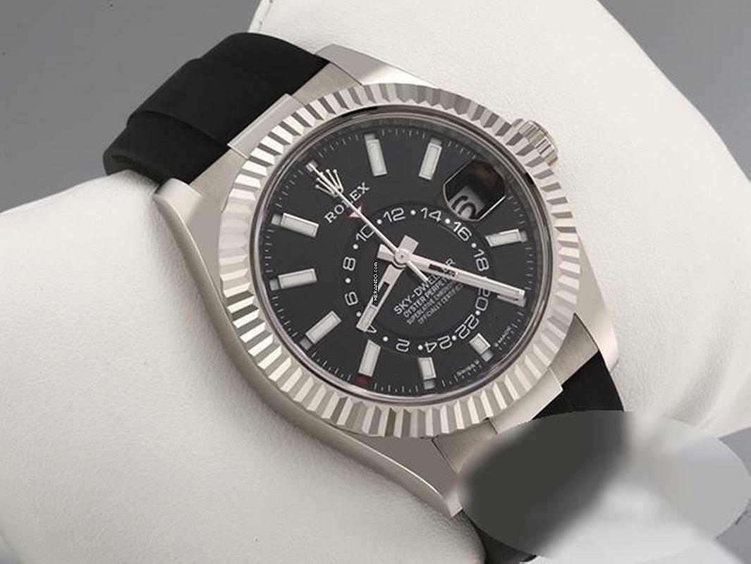  Rolex Sky-Dweller 336239 2024 Weissgold 750 Automatik 18kt White Gold Herrenuhr Black Dial 