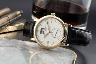 Thumbnail von A. Lange & Söhne Langematik SAX-O-MAT 18K Gold Automatik Ref. 308.021F B&P 2003