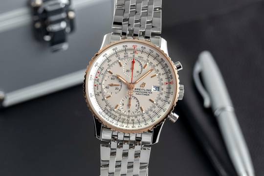  Breitling Navitimer Chronograph Stahl / Gold Automatik Ref. U13324211G1A1 B&P 