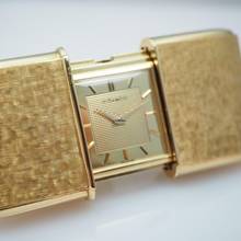 Thumbnail von Movado Ermeto Travel clock Taschenuhr Gold 18k/750 BOX+PAPIERE SUPER RARE FULL SET