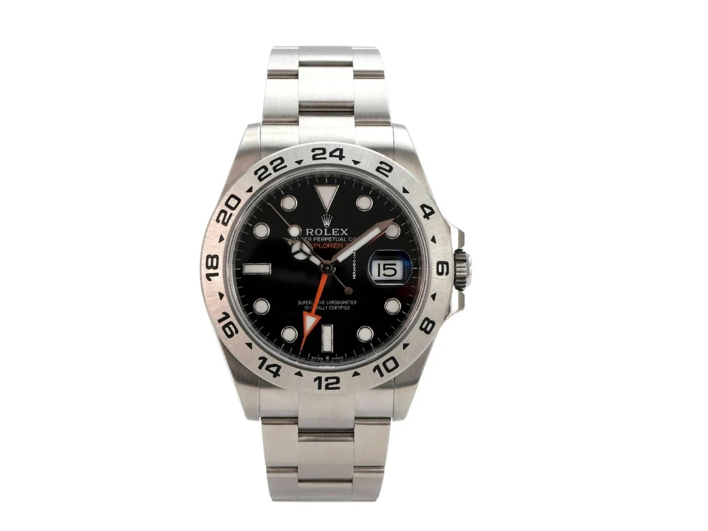  Rolex Explorer II 42 Edelstahl Ref. 226570 Zifferblatt Schwarz  