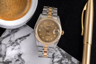 Thumbnail von Tudor Prince Date Stahl / Gold Automatik Diamanten Ref. 74033 Papiere 2004