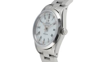 Thumbnail von Rolex Air King 34 White Dial Stahl Automatik Herrenuhr Ref. 14000 Papiere 1996