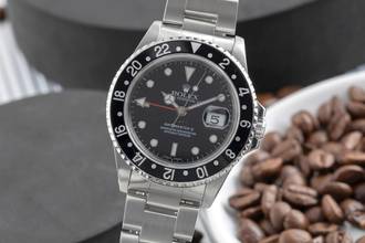 Thumbnail von Rolex GMT-Master II Oyster Edelstahl Automatik Herrenuhr Ref. 16710 Klassiker