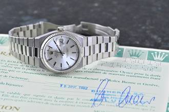 Thumbnail von Rolex Day-Date Oysterquartz very rare Vintage 19019 | Collectors Full Set | white gold