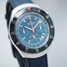 Thumbnail von Breitling Chronograph Long Playing 3-Register Ref: 7104 Handaufzug Cal.7740 RARE