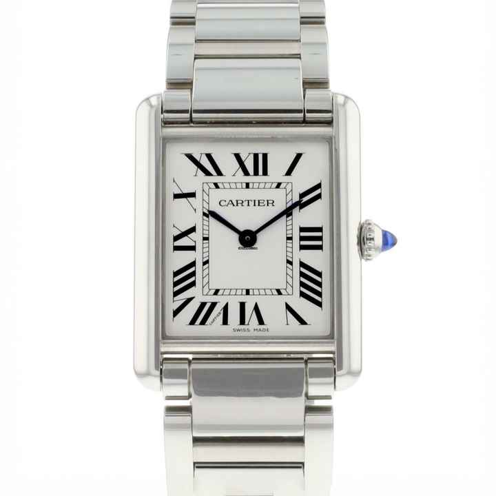  Cartier Tank Must Large Steel Silver Dial  