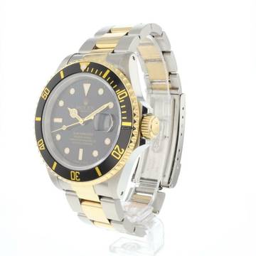  Rolex Submariner Date Gold Steel Black Dial  