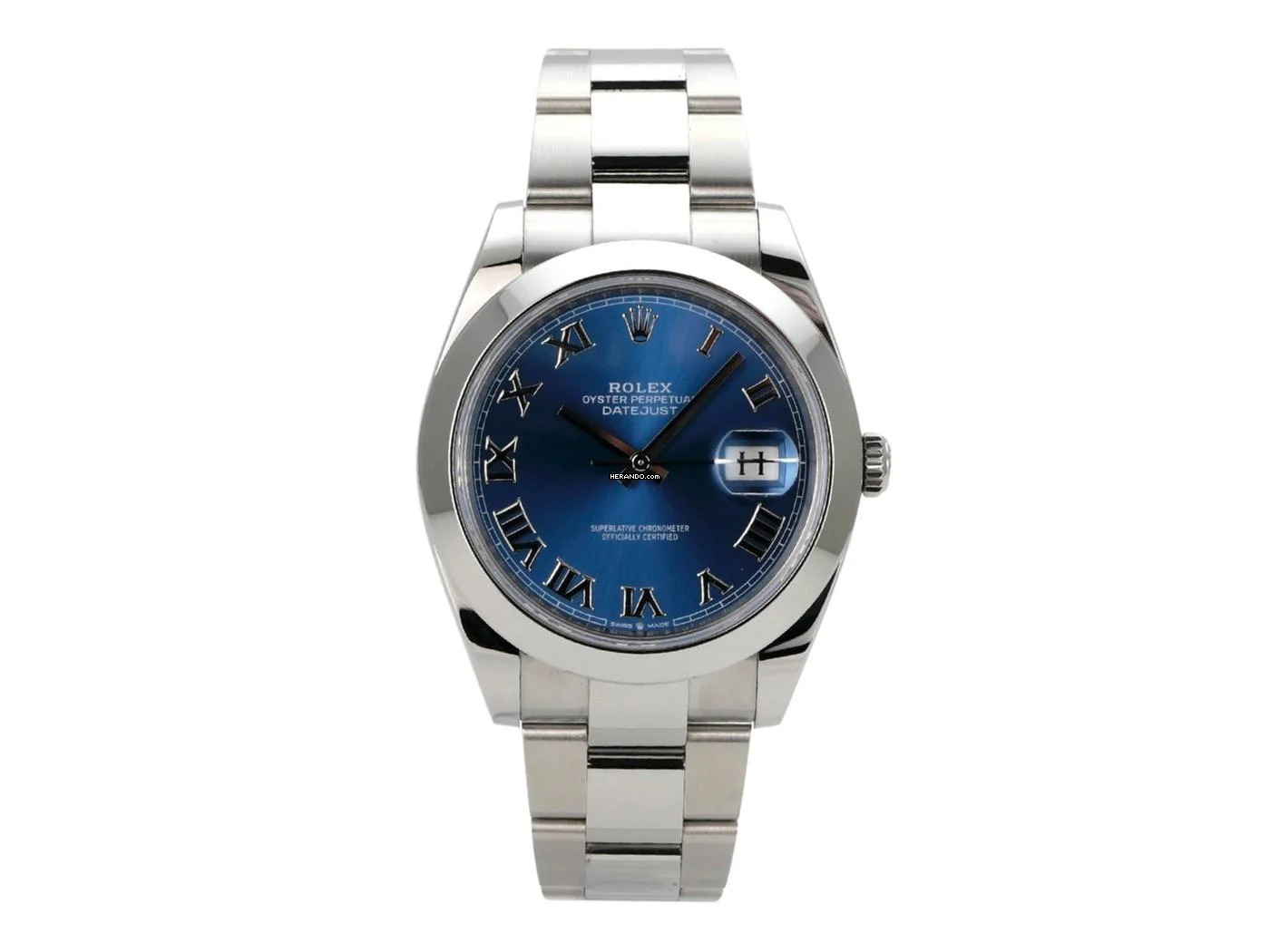 Rolex Datejust 41 Ref. 126300 Oystersteel Blau Römisch Oyster-Band