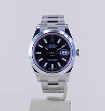 Thumbnail von Rolex Datejust II Stahl Oyster black Stick Dial 41mm 2013 schwarz 116300 B+P