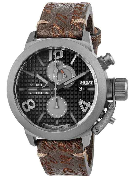  U-Boat Classico 3005 Herrenuhr Classico Automatik Chrono Titanium Limited 45mm 10ATM 