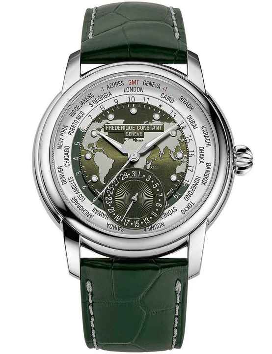  Frederique Constant FC-718KWM4H6 Herrenuhr Classic Worldtimer Automatik 42mm 