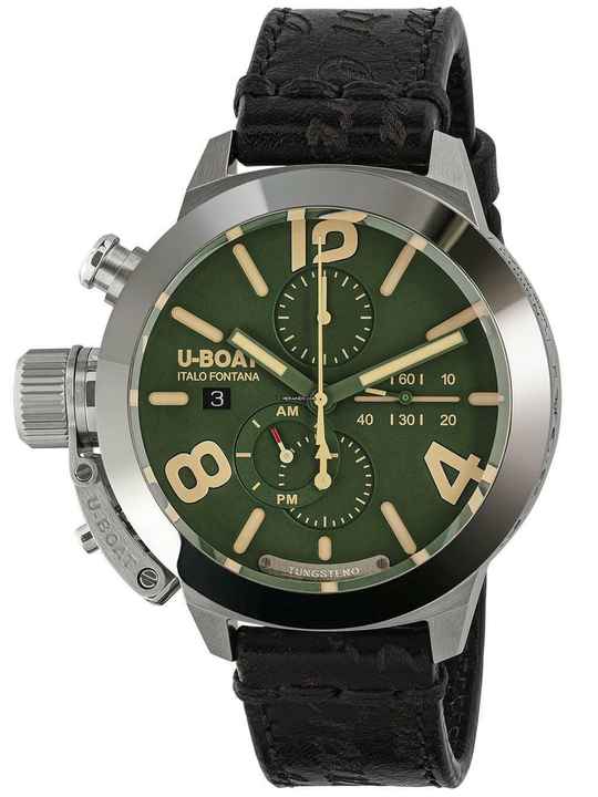  U-Boat Classico 9581 Classico 45 mm Tungsteno CAS Green Herrenuhr 10ATM 