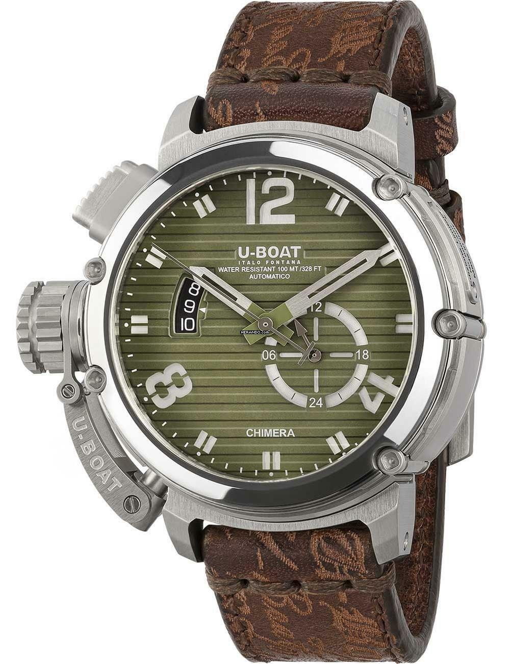  U-Boat Chimera 9604 Herrenuhr Chimera 46mm SS grün Automatik 10ATM 