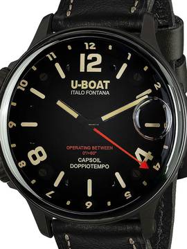  U-Boat 9671 Capsoil Doppiotempo DLC GMT Herrenuhr 55mm 10ATM 