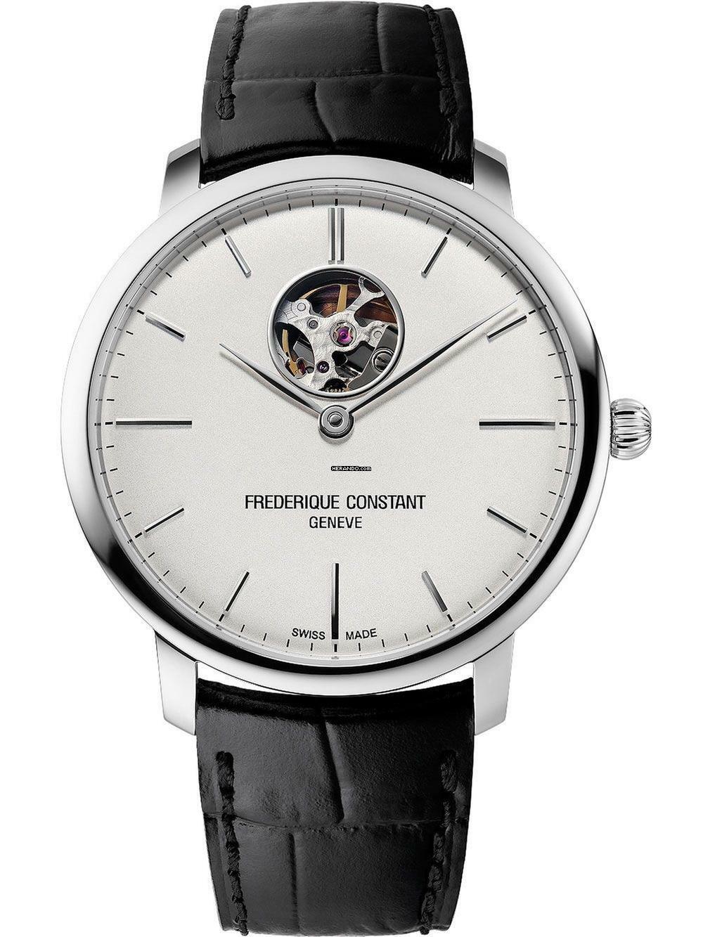  Frederique Constant Slimline Heart Beat Automatic FC-312S4S6 Classic Slimline Automatik Herrenuhr 40mm 3ATM 