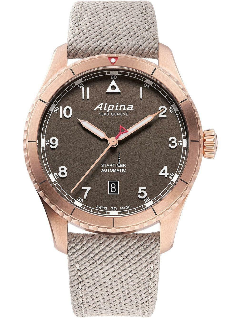  Alpina Startimer Pilot Automatic AL-525BR4S24 Startimer Pilot Automatik Herrenuhr 41mm 