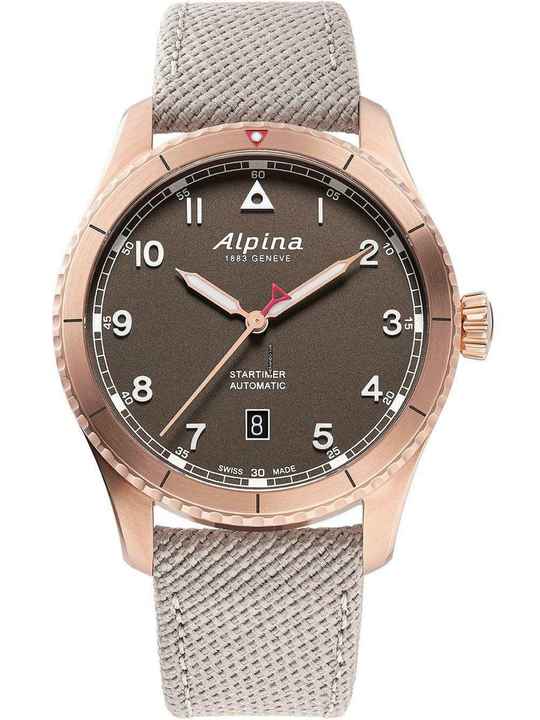  Alpina Startimer Pilot Automatic AL-525BR4S24 Startimer Pilot Automatik Herrenuhr 41mm 