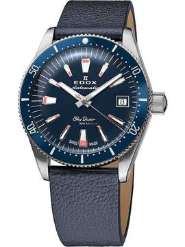  Edox 80131-3BUC-BUICO Skydiver Automatik +Wechselarmband Damenuhr 
