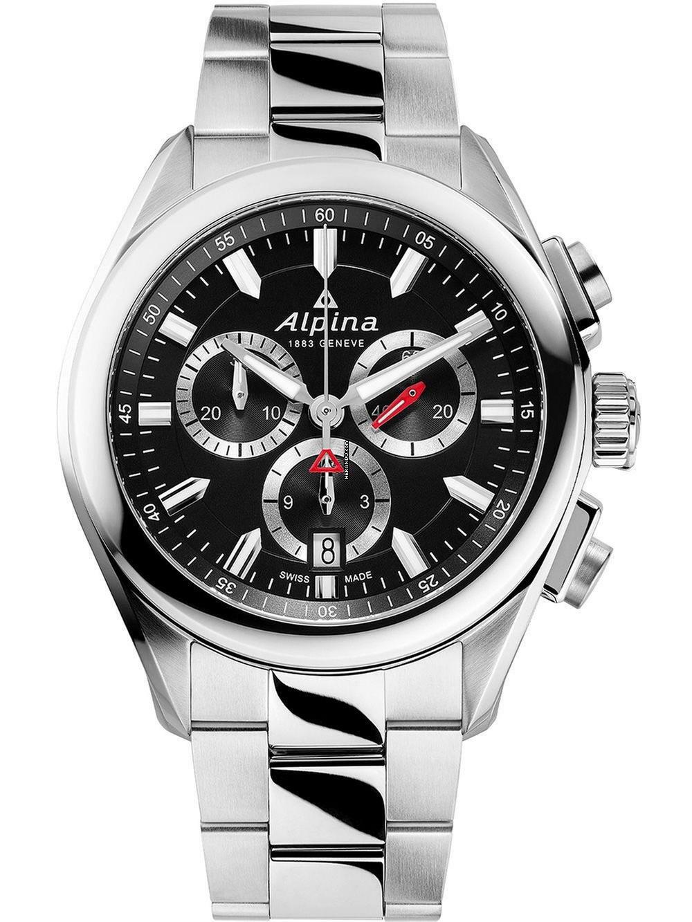  Alpina Alpiner AL-373BS4E6B Alpiner Chronograph Herrenuhr 42mm 10ATM  