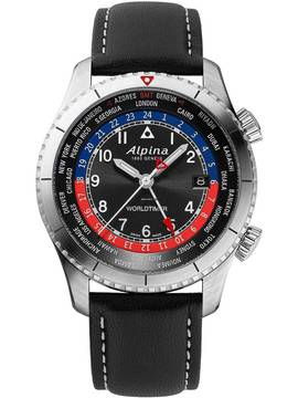  Alpina Startimer Pilot AL-255BRB4S26 Startimer Pilot Worldtimer Herrenuhr 41mm 