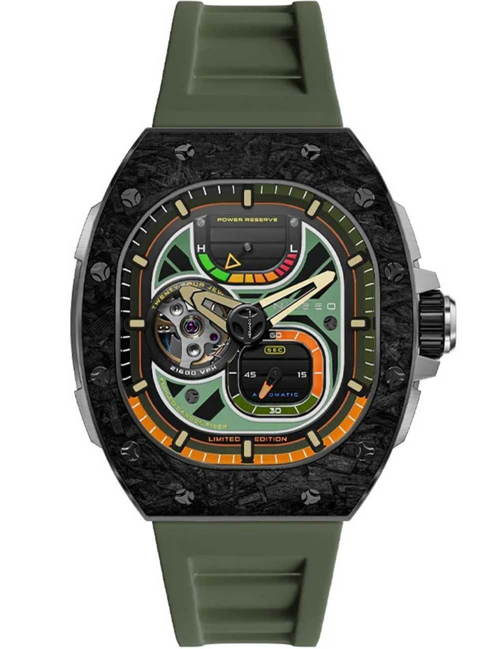 Nubeo NB-6105-07 Herrenuhr Viper Automatik 44mm 5ATM