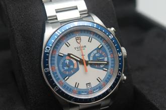 Thumbnail von Tudor Heritage Chrono Blue 70330B Full Set 2022