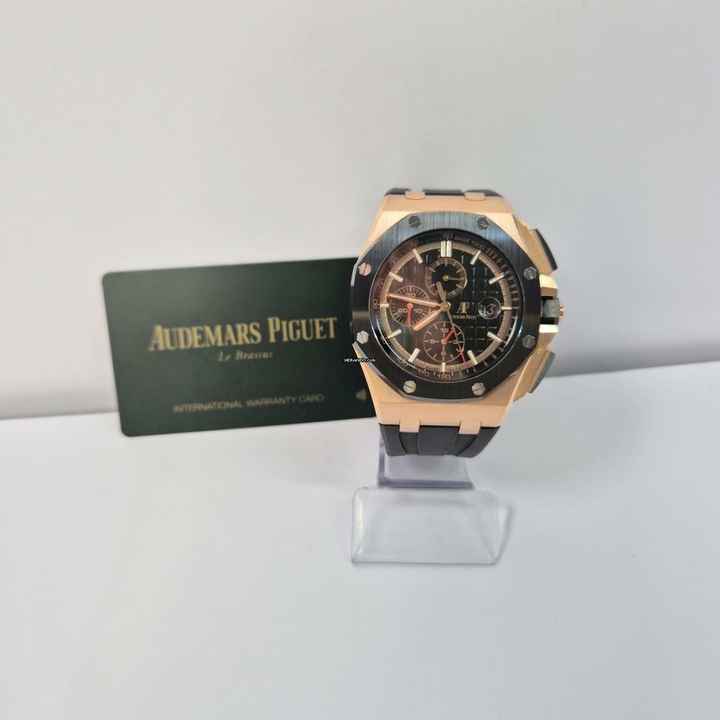  Audemars Piguet Royal Oak Offshore Chronograph Ouro Rosé 44mm Automático Completo 