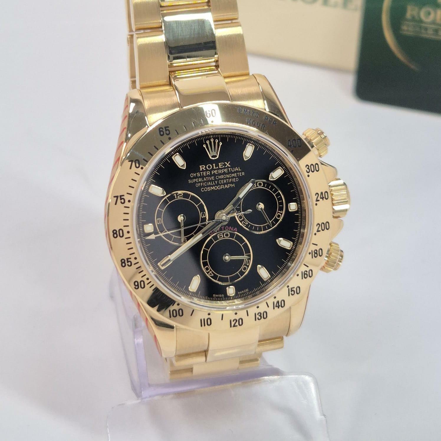 Thumbnail von Rolex Daytona Full Yellow Gold Recently Serviced 40mm Completo