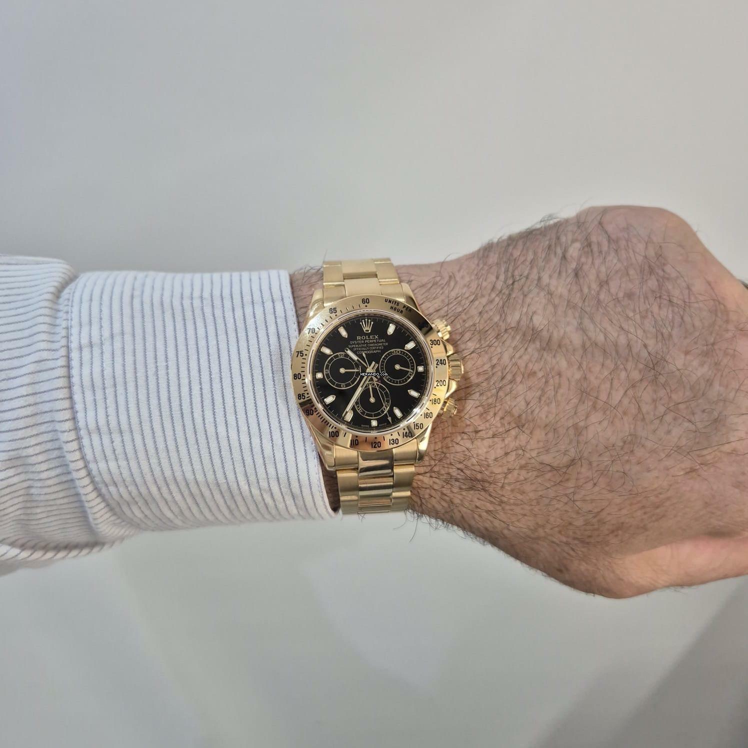 Thumbnail von Rolex Daytona Full Yellow Gold Recently Serviced 40mm Completo