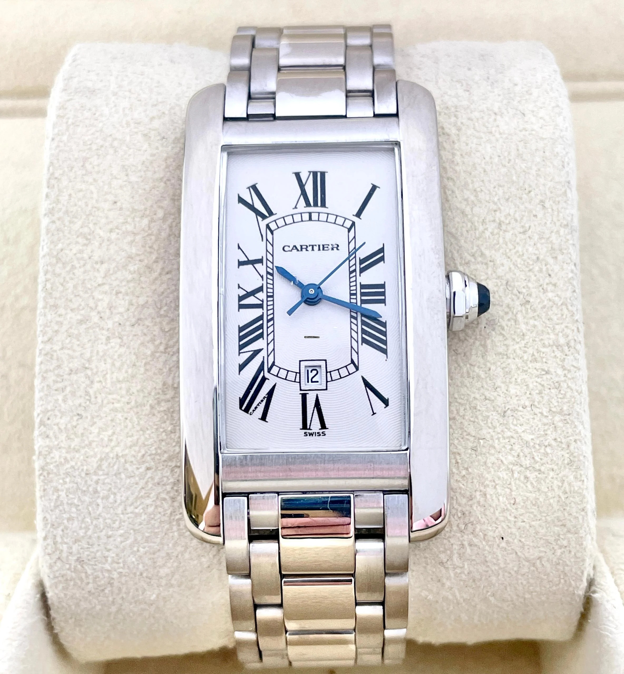 Cartier Tank Américaine only nice condition 18Kt. Whitegold