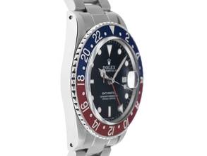 Thumbnail von Rolex GMT-Master Pepsi Fat Font Serif open 6/9 Ref.1675 1986 Full Set sehr gut Vintage