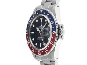 Thumbnail von Rolex GMT-Master Pepsi Fat Font Serif open 6/9 Ref.1675 1986 Full Set sehr gut Vintage