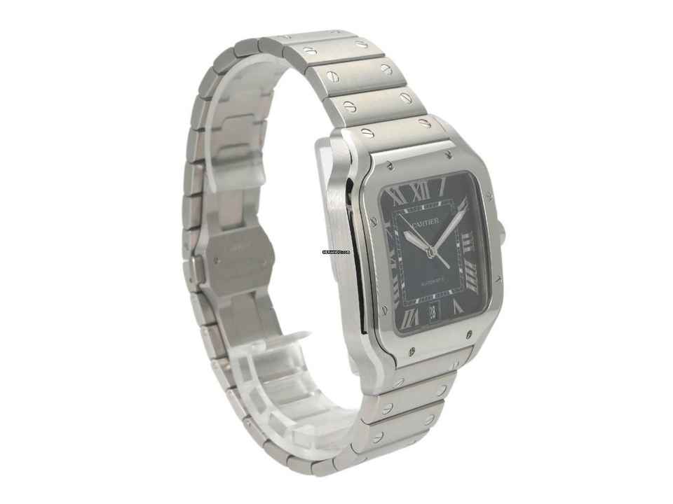  Cartier Santos de Cartier Edelstahl großes Modell Ref. WSSA0071 