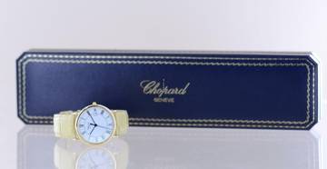 Thumbnail von Chopard L.U.C 18K LUC Klassiker Gelbgold Unisex Dresswatch white roman Dial B+P